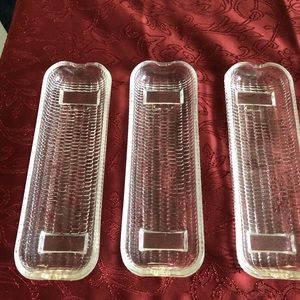 - 3 vintage norpro corn on the cob glass holder